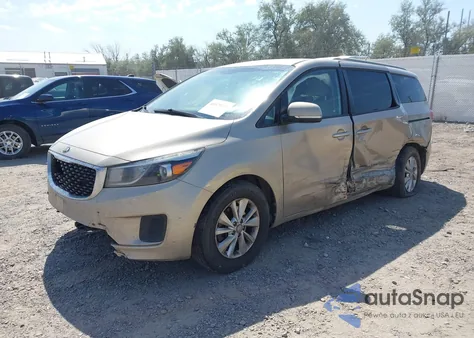 2015 Kia Sedona Lx из США, поврежденный, VIN KNDMB5C18F6032049